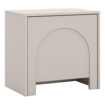 Mesita de noche NIO en cachemir/beige