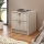 Mesita de noche TIRENO 35 x 40 cm beige