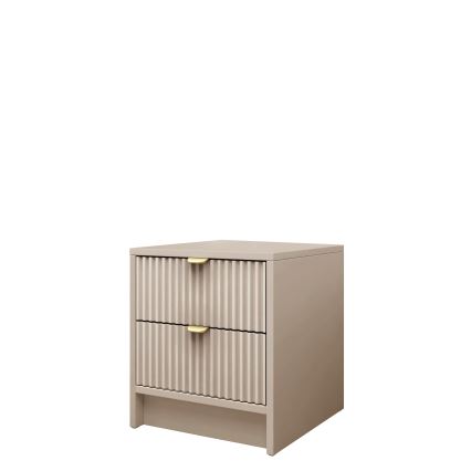 Mesita de noche TIRENO 35 x 40 cm beige