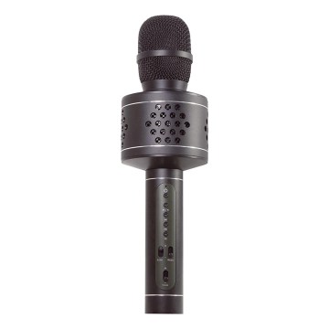Micrófono de karaoke Bluetooth 6W/5V 1500 mAh negro
