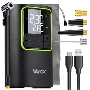 Mini compresor digital de bolsillo 5V 4000 mAh, negro