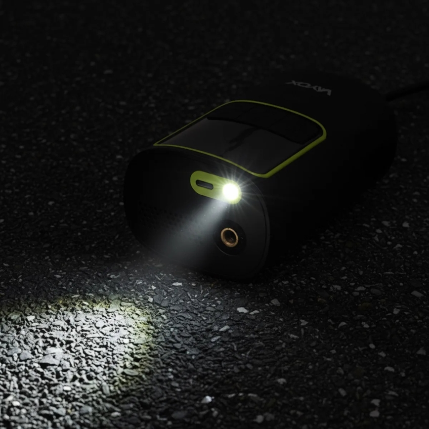 Mini compresor digital de bolsillo 5V 4000 mAh, negro
