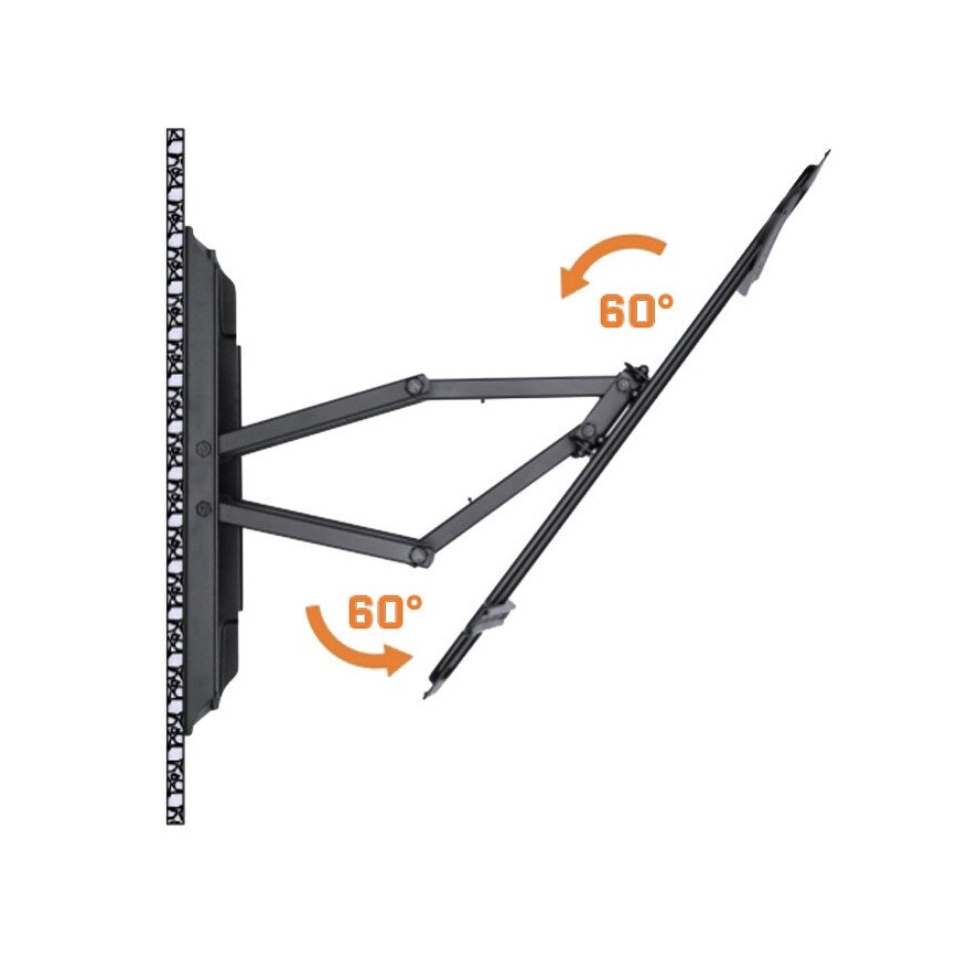 MK FLORIA MKF-17DP641 - Soporte de pared para TV con junta 80 negro