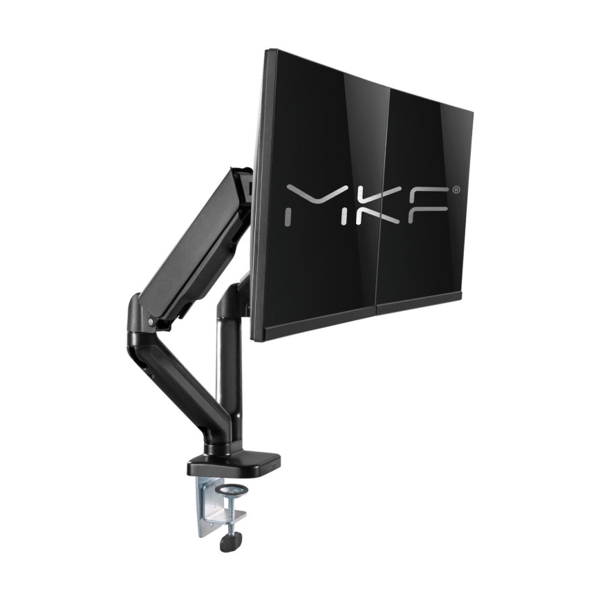 MK FLORIA MKF-21DP113S2 - Soporte ajustable para dos monitores de 32 negro