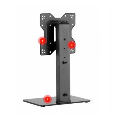 MK FLORIA Superior SUPSTV019 - Soporte de pie para televisores de 23 a 43 negro