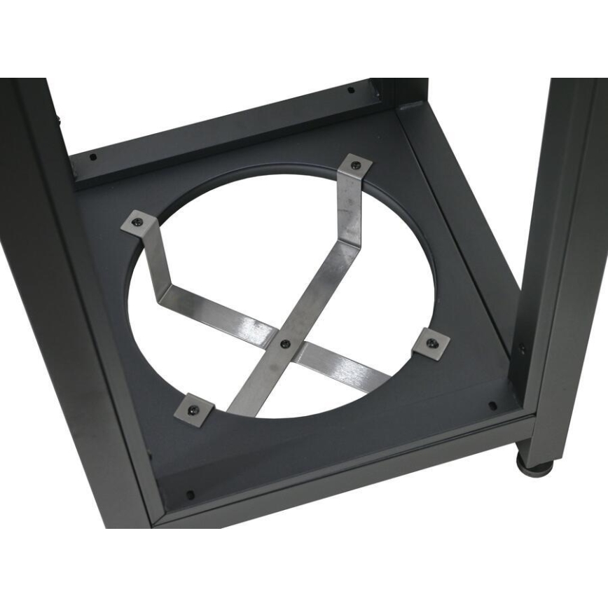Módulo exterior de esquina 47x47x123 cm negro/acero inoxidable