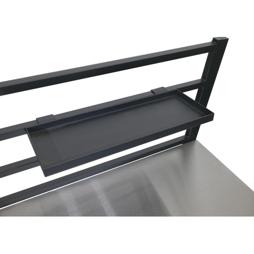 Módulo exterior para mesa 80x47x123 cm negro/acero inoxidable