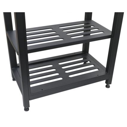 Módulo exterior para mesa 80x47x123 cm negro/acero inoxidable