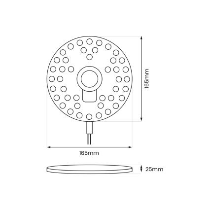 Módulo magnético LED LED/20W/230V Ø 16,5 cm 4000K