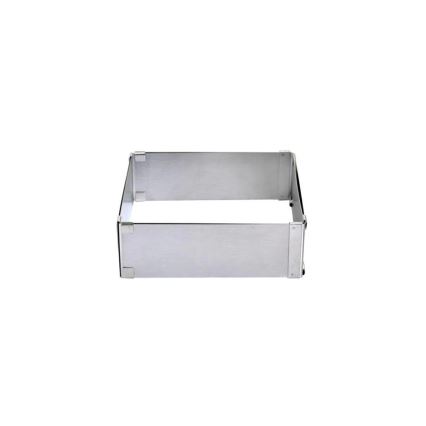 Molde ajustable para tartas TORO 16–28 cm de acero inoxidable