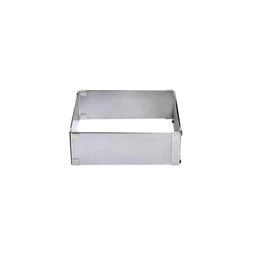 Molde ajustable para tartas TORO 16–28 cm de acero inoxidable