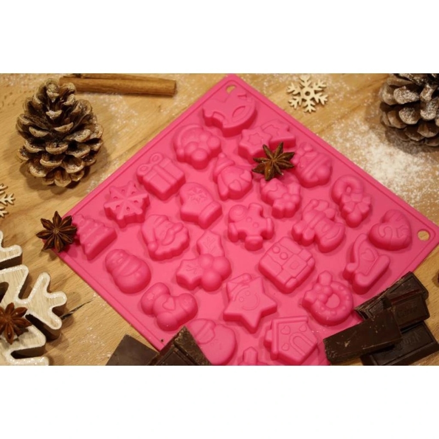Molde de silicona para chocolate TORO, color rosa