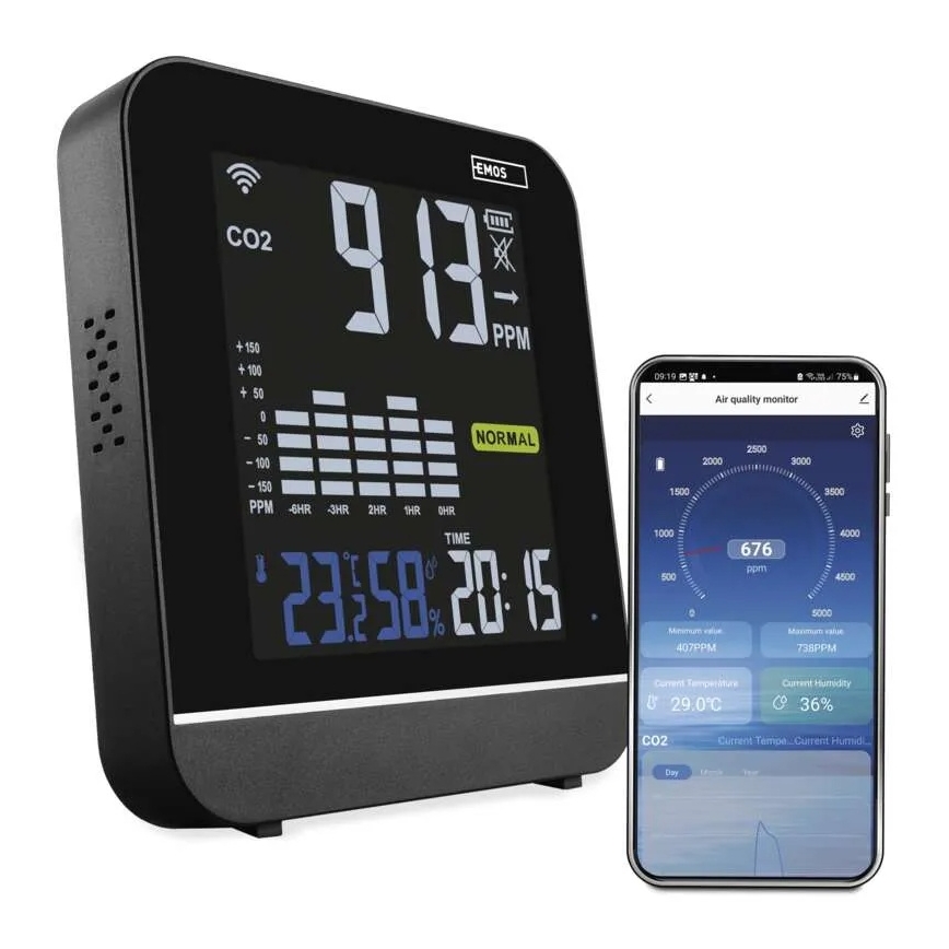 Monitor inteligente de calidad del aire GOSMART 5V Wi-Fi