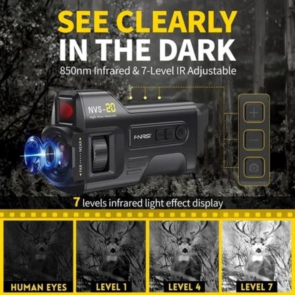 Monocular de visión nocturna 6x25 2000 mAh