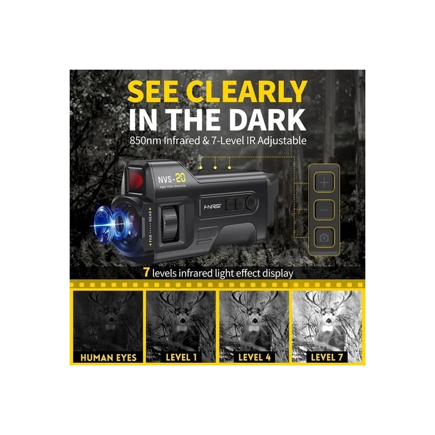 Monocular de visión nocturna 6x25 2000 mAh