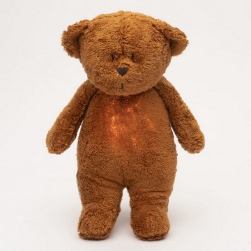 Moonie - Pelele con melodía y luz osito 2.0 organic caramel
