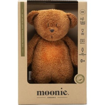 Moonie - Pelele con melodía y luz osito 2.0 organic caramel