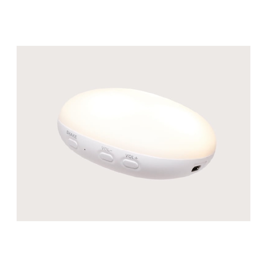 Moonie - Peluche para dormir con melodía y luz, foca Organic Polar