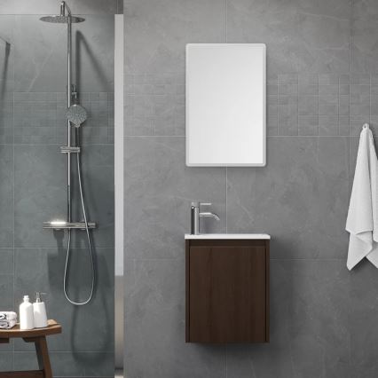 Mueble de baño con lavabo COMO 40 cm en nogal