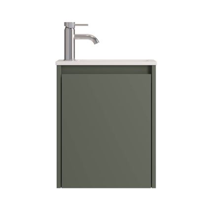 Mueble de baño con lavabo COMO 40 cm verde