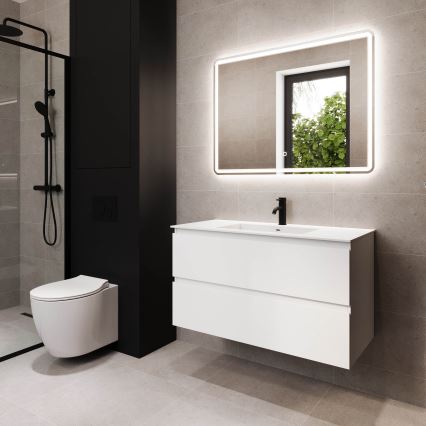 Mueble de baño con lavabo HELSINKI 120 cm blanco