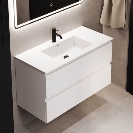 Mueble de baño con lavabo HELSINKI 120 cm blanco