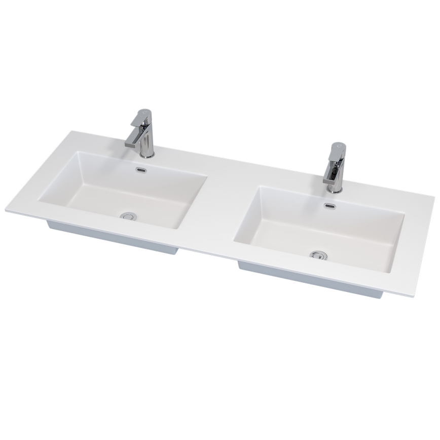 Mueble de baño con lavabo HELSINKI 120 cm, negro