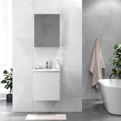 Mueble de baño con lavabo KENWOOD 51x55x41 cm blanco