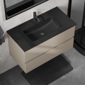 Mueble de baño con lavabo KENWOOD 91 cm marakesh/negro