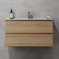 Mueble de baño con lavabo KENWOOD 91 cm roble