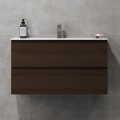 Mueble de baño con lavabo KENWOOD 91x50x47 cm en nogal