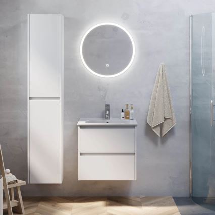 Mueble de baño con lavabo MOLDE 60 cm blanco