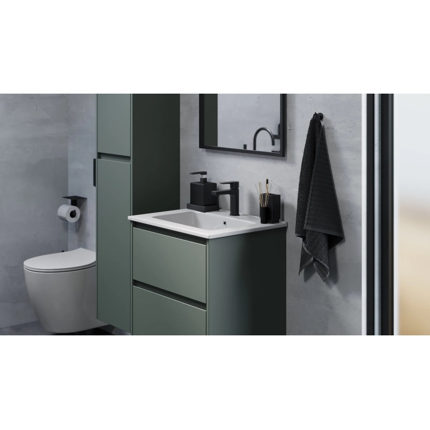 Mueble de baño con lavabo MOLDE 60x55x46 cm verde