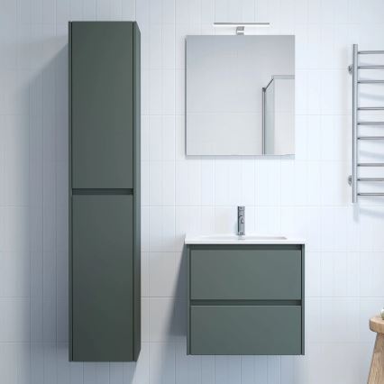 Mueble de baño con lavabo MOLDE 60x55x46 cm verde