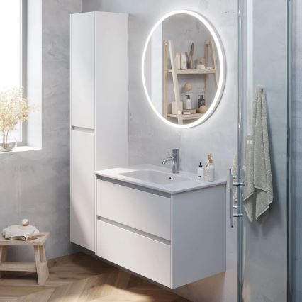 Mueble de baño con lavabo MOLDE 80 cm blanco