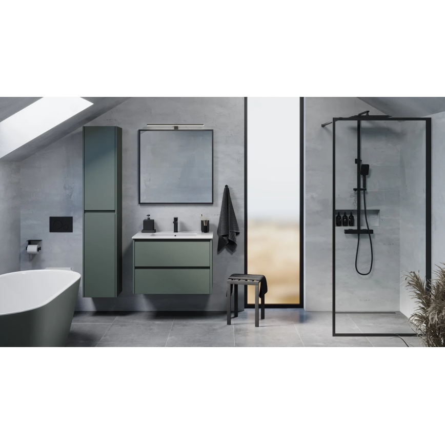 Mueble de baño con lavabo MOLDE 80x55x46 cm verde