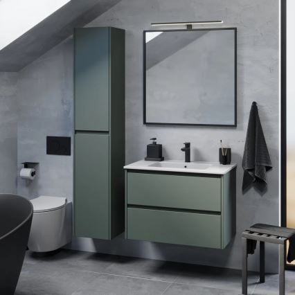 Mueble de baño con lavabo MOLDE 80x55x46 cm verde