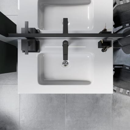 Mueble de baño con lavabo MOLDE 80x55x46 cm verde