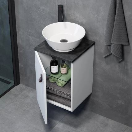 Mueble de baño con lavabo TAARNHOLM blanco
