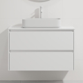 Mueble de baño con lavabo TRONDHEIM/LJORDAL 90x57x46 cm blanco
