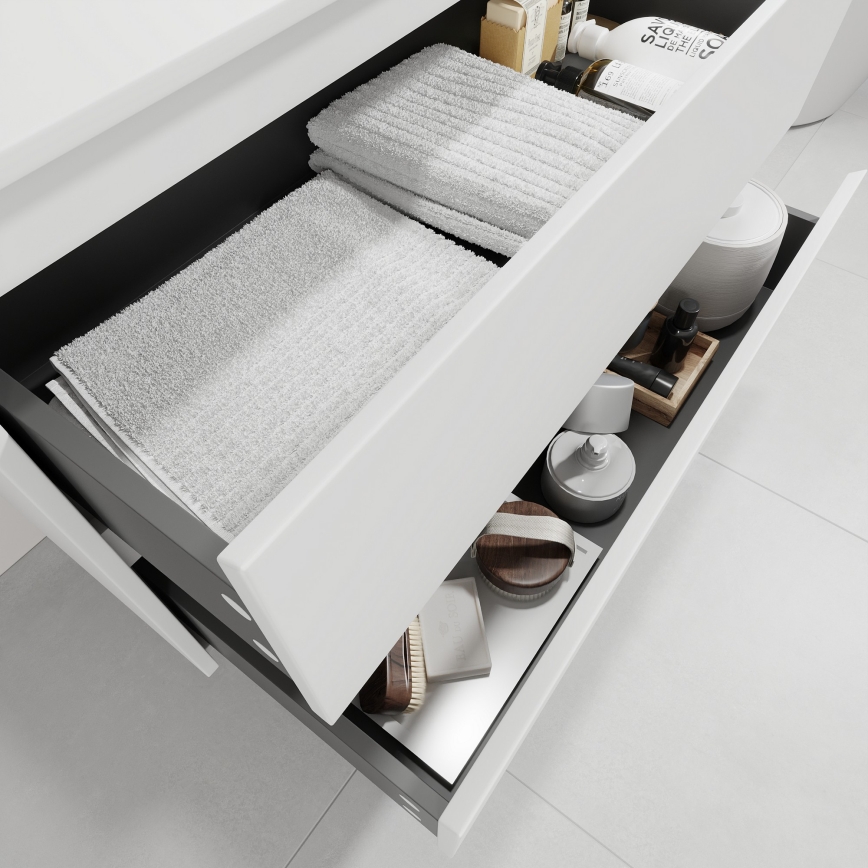 Mueble de baño con lavabo TRONDHEIM/LJORDAL 90x57x46 cm blanco