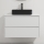 Mueble de baño con lavabo TRONDHEIM/LJORDAL 90x57x46 cm blanco/negro