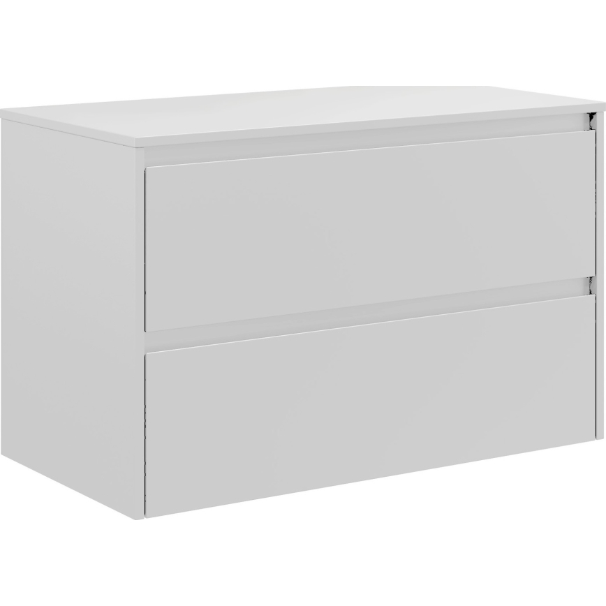 Mueble de baño con lavabo TRONDHEIM/LJORDAL 90x57x46 cm blanco/negro