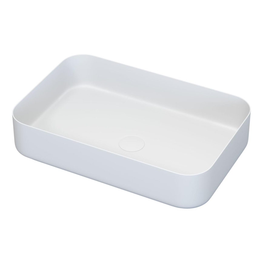 Mueble de baño con lavabo TRONDHEIM/LJORDAL 90x57x46 cm nogal/blanco