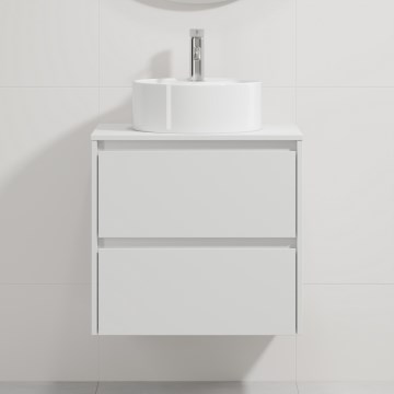 Mueble de baño con lavabo TRONDHEIM/VIKEDAL 60x57x46 cm blanco