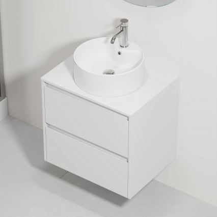 Mueble de baño con lavabo TRONDHEIM/VIKEDAL 60x57x46 cm blanco