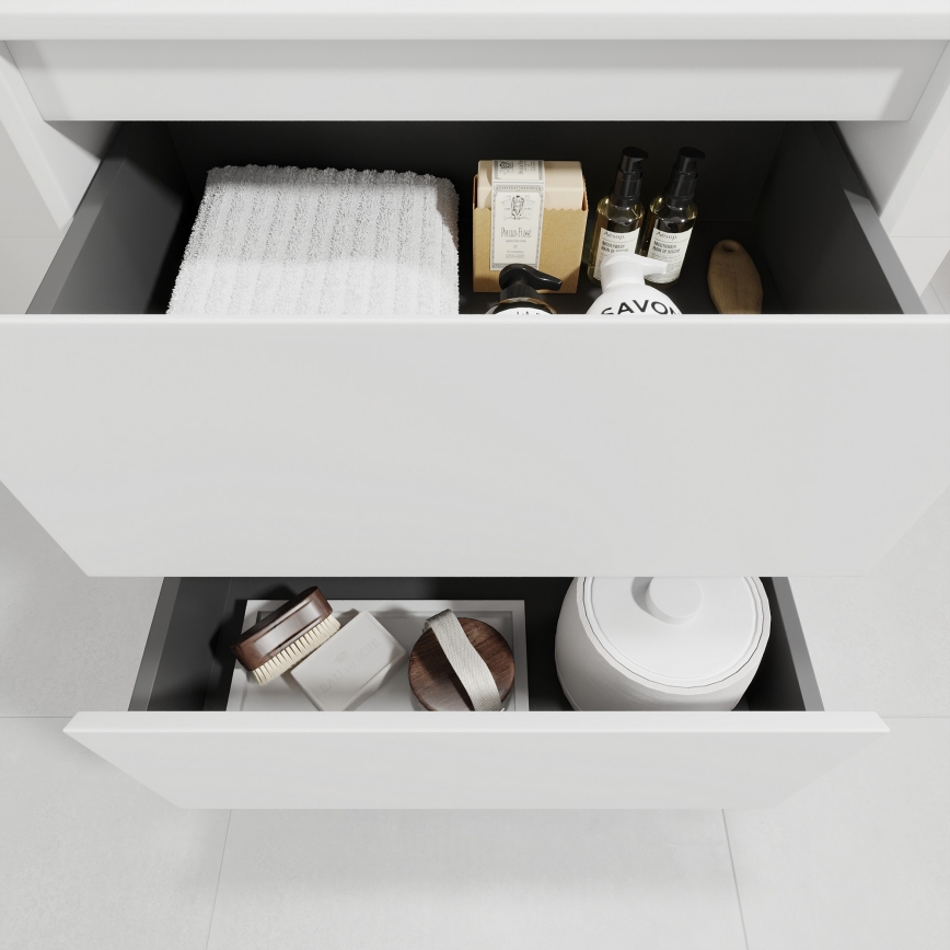 Mueble de baño con lavabo TRONDHEIM/VIKEDAL 60x57x46 cm blanco