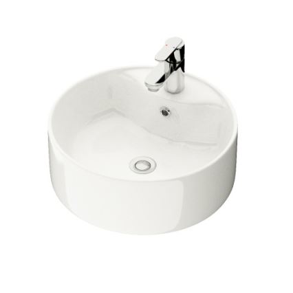 Mueble de baño con lavabo TRONDHEIM/VIKEDAL 90x57x46 cm roble/blanco