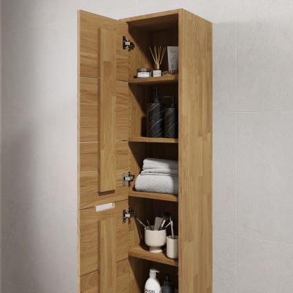 Mueble de baño GRIBSKOV 175 cm beige/roble