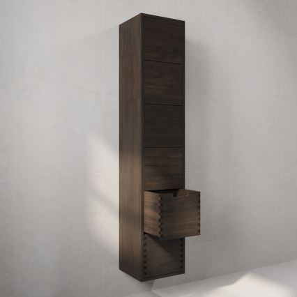 Mueble de baño GRIBSKOV 175 cm marrón/roble